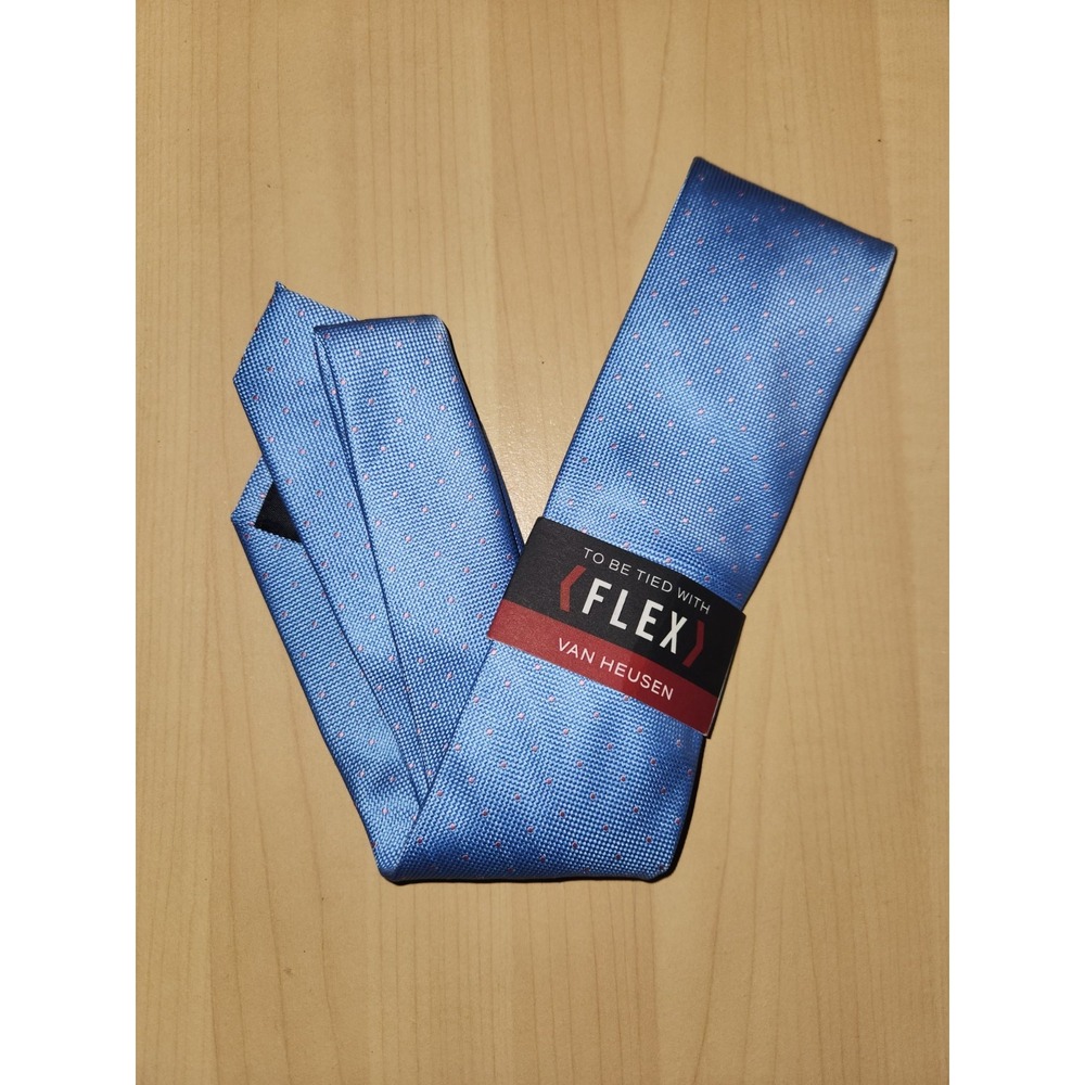 NEW VAN HEUSEN FLEX NECK TIE - BLUE/PINK‎ - RETAILS $45.00